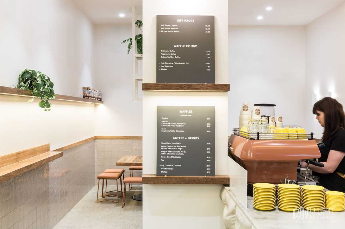 現(xiàn)代簡約奶茶店裝修效果圖