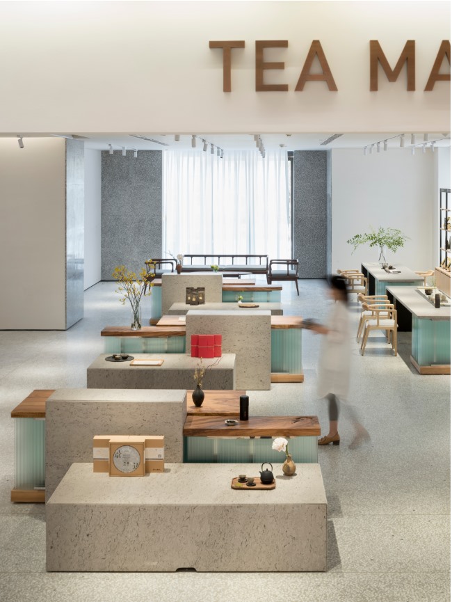 茶葉展覽臺效果圖