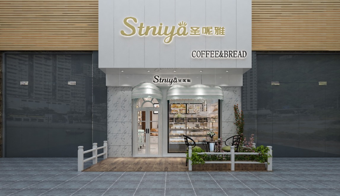 圣呢雅蛋糕店門頭設(shè)計效果圖