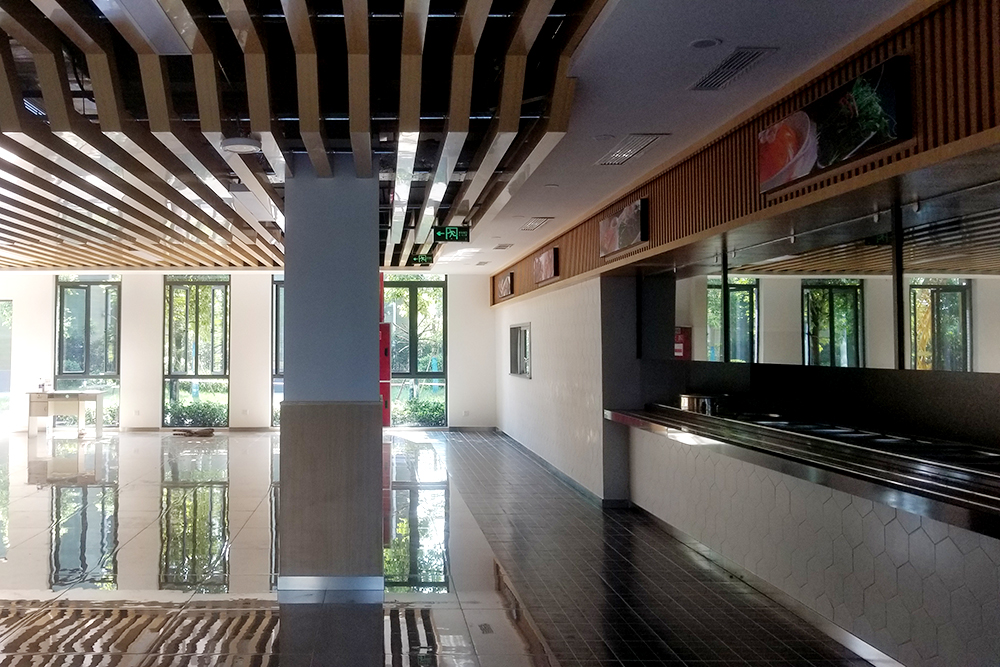 園區(qū)廠房單位職工食堂裝修實(shí)景圖